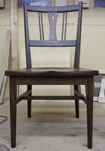 作品NO1：無垢座面椅子